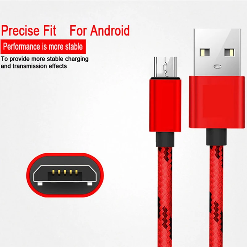 Кабель Micro usb для зарядки samsung Galaxy S6 S7 Edge huawei Xiaomi Redmi 4X Android кабель быстрой и передачи