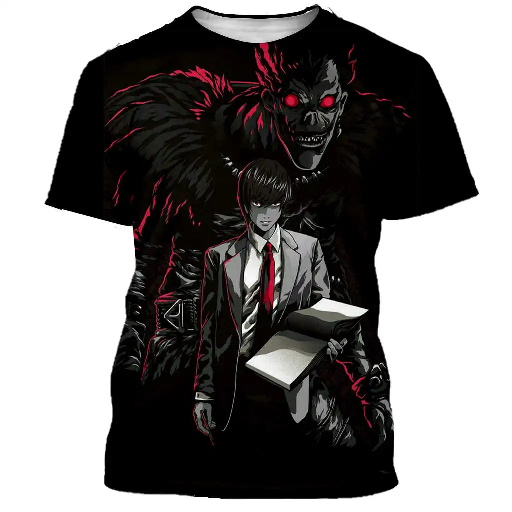 New classical anime Death Note t shirt men women 3D printed fashion tshirt hip hop streetwear casual summer tops dropshipping | Мужская