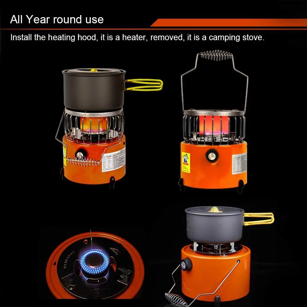 Портативный 2 в 1 походный обогреватель для печки кемпинга походная плита рыбалки