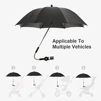 flexible adjustable baby stroller umbrella holder accessories mount multiused wheelchair parasol shelf bike connector