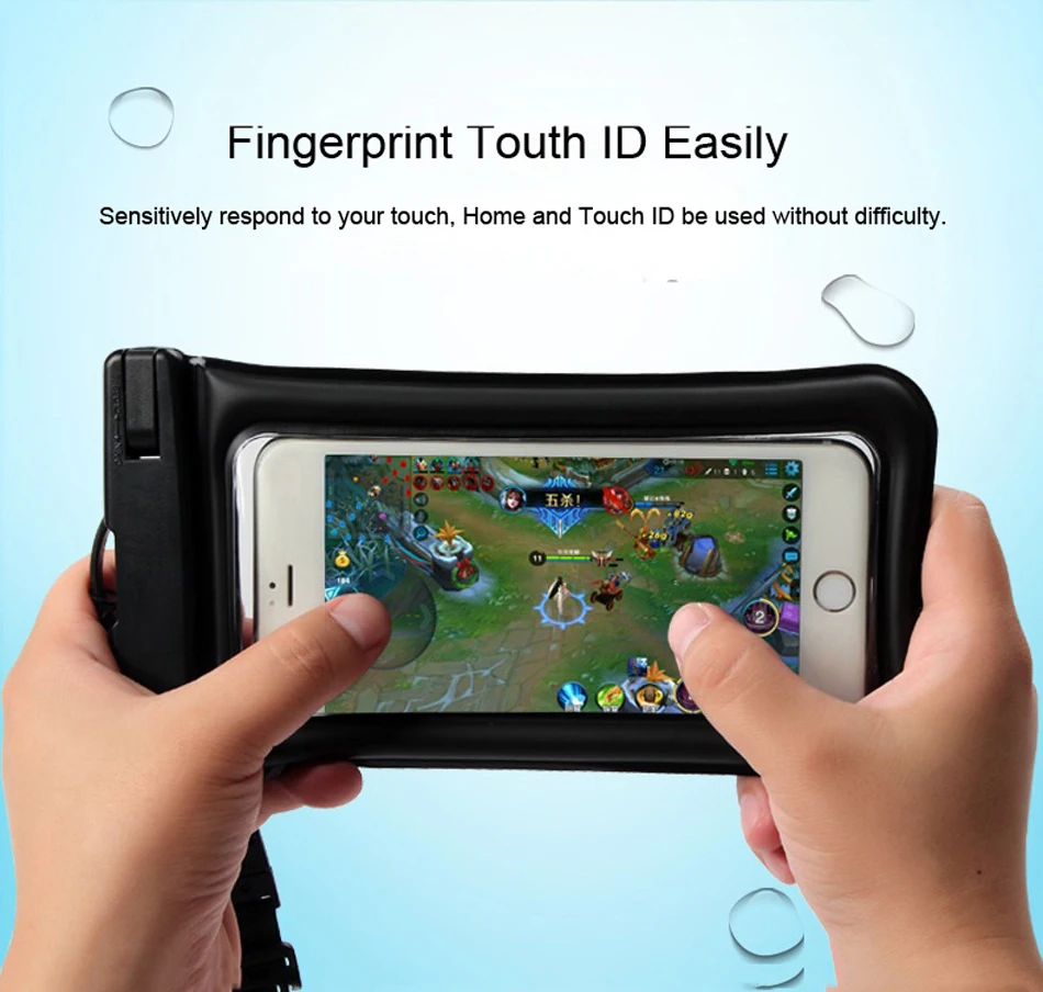 Роскошный Водонепроницаемый чехол с полным обзором прозрачный сухой Чехол для