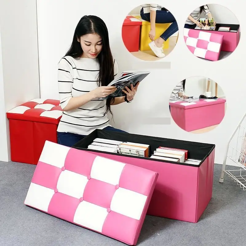 

Room Escalera Plegable Sgabelli Puf Asiento Mueble Vintage Banquinho Taburete Kids Furniture Poef Change Shoes Storage Chair