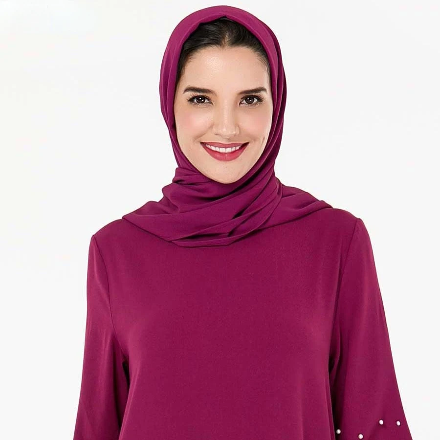 

Eid Hijab Scarf for Women Khimar Turban Solid Headscarf Jilbab Ramadan Prayer Abaya Turbans Caftan Marocain Hijab Femme Musulman