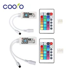 Светодиодный Wi-Fi контроллер RGB  RGBW на 12 В постоянного тока с 24-кнопочным пультом дистанционного управления для мобильного телефона IOSAndroid беспроводной для RGB  RGBW светодиодной ленты