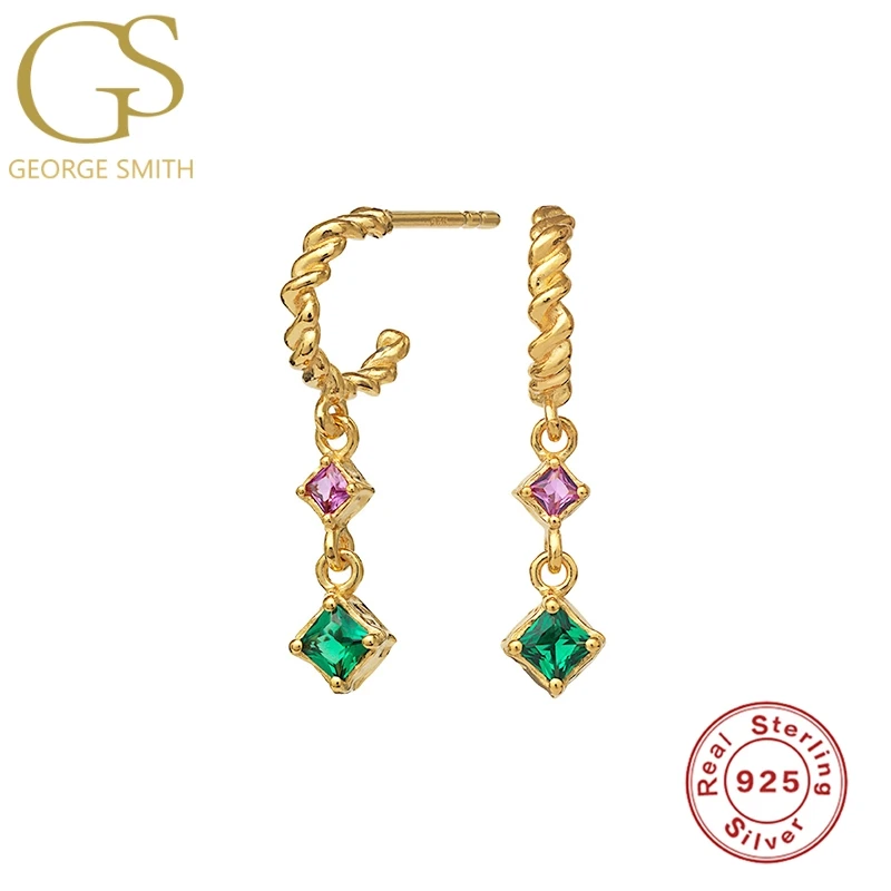 

Luxury Diamond-studded Zircon Water Earrings Drop 925 Sterling Silver Earrings For Women Jewelry Hanging Pendants Earring Aretes