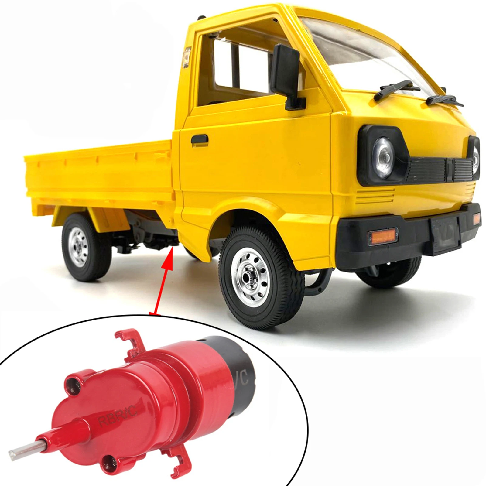 

Full Metal Gear Box With 370 Brush Motor for WPL D12 On-road RC Car