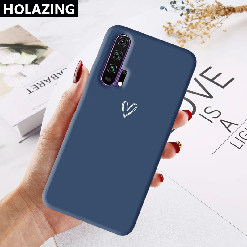 Цветной чехол для Huawei Honor 20 Pro 9X мягкий силиконовый подходящего цвета с конфетными