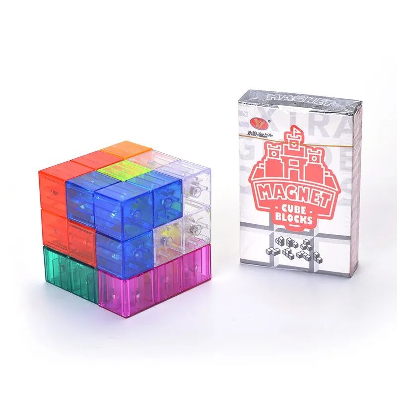 Игрушки YongJun 2 цвета пазл магнитный магический куб создание строительных блоков