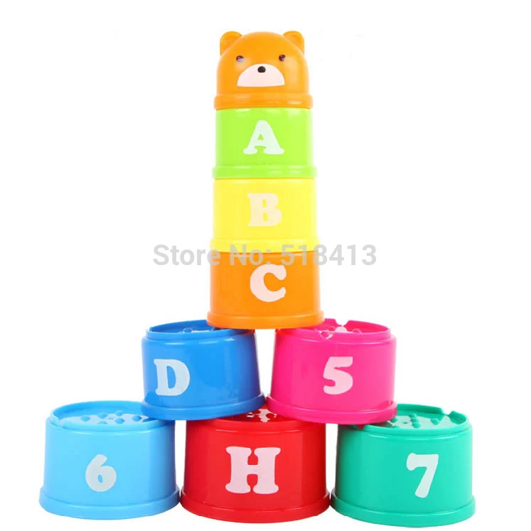 

toy sports Early Childhood Music Upon Layer Upon Layer Cup Cups Stacked Layers Of Condom Puzzle Force Children Baby Infant