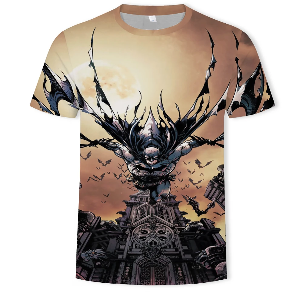 

Summer men's and children's clothing loose and comfortable trend short-sleeved 3DT shirt Variety mood clown