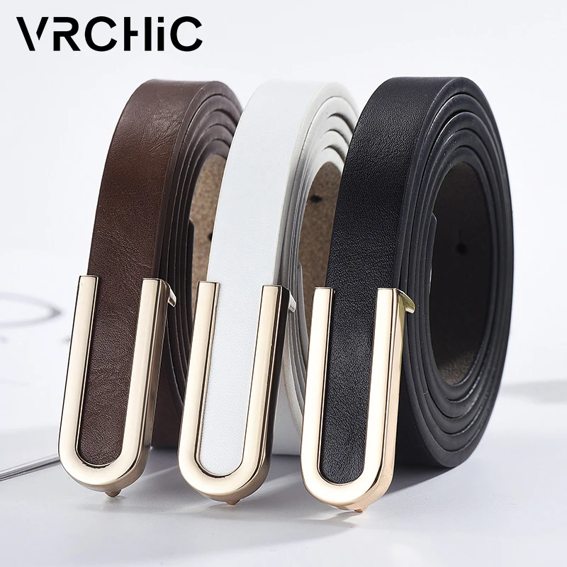 VRCHIC Новая мода Сплав пряжка ретро дамы тонкий ремень женщин высокое качество