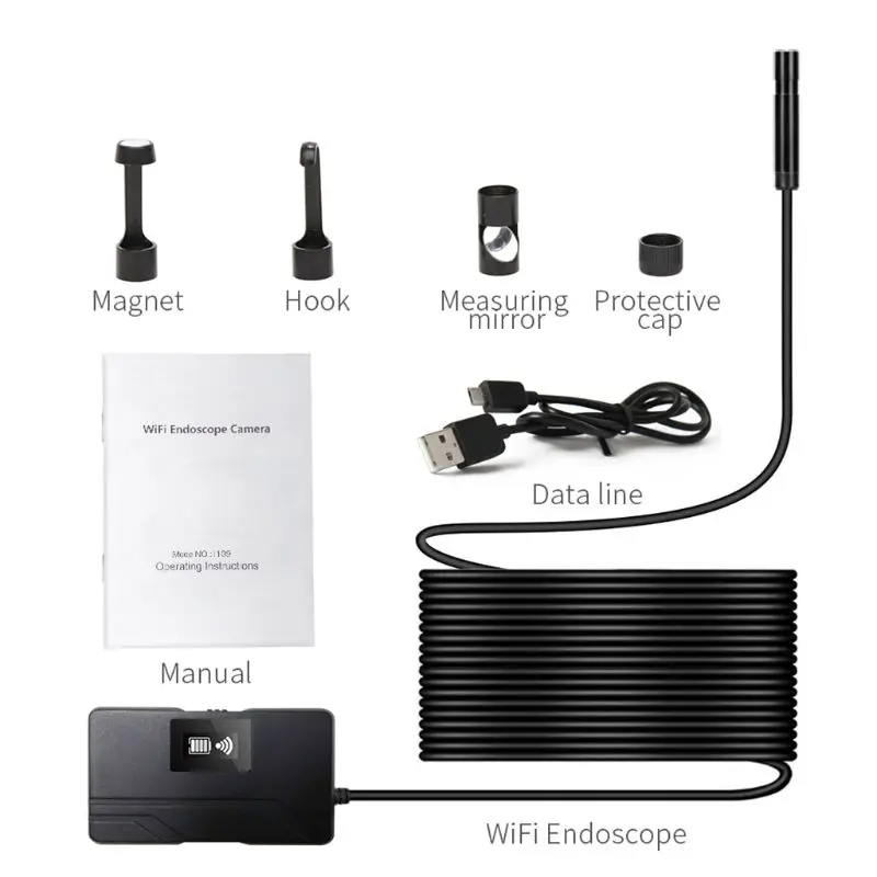 

Беспроводной Эндоскоп, 5,5 мм, 1080P, Wi-Fi