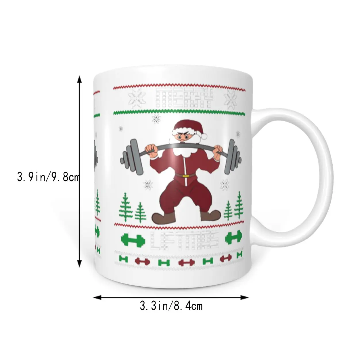 Веселая жизнь Бодибилдинг Рождество веселая (2) кружки милый Кофе Чай Молоко