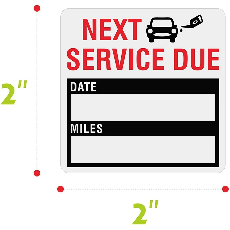 150 шт./рулон водостойкая наклейка для напоминаний об обслуживании масла 5 см |