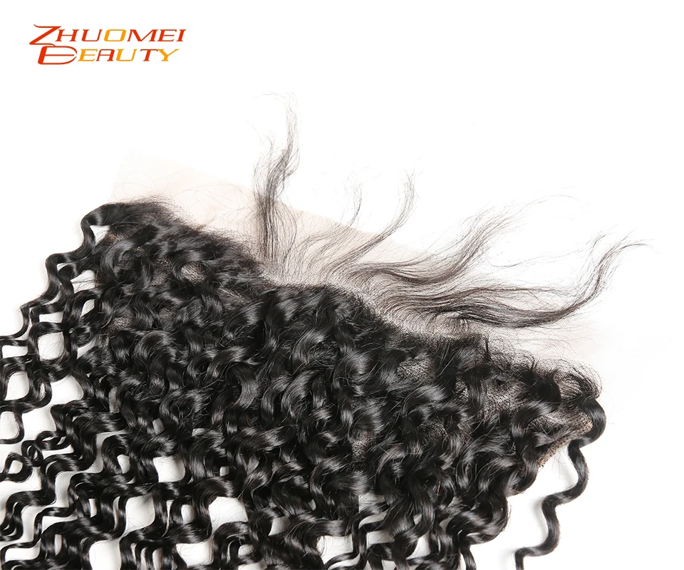 Бразильская холодная завивка Кружева Фронтальная 13X4 Закрытие с волосами