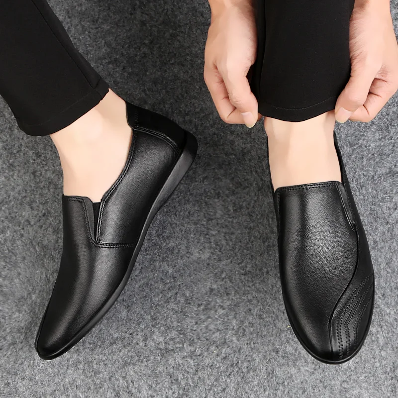 

2020 male casual mens hombre spring leisure para new zapatillas zapatos sports black shoes leather man Mens men casuales for