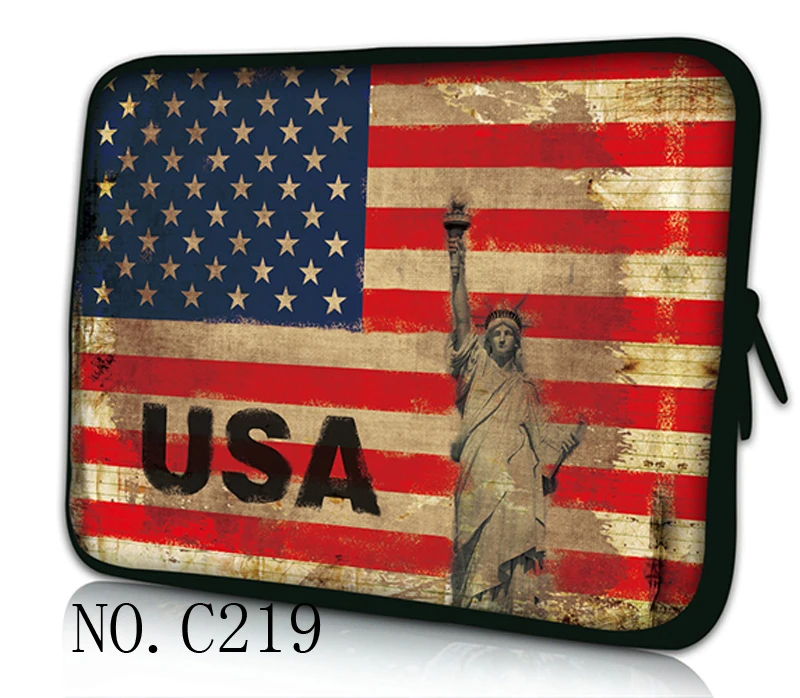 

USA Flag Notebook Bag Smart Cover For Ipad MacBook Laptop Bag Sleeve 7.9 9.7 13 13.3 14.1 15.4 15.6 17.3 For Asus Acer HP Dell