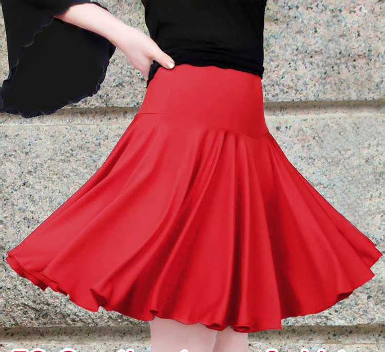 Женская юбка для латиноамериканских танцев профессиональная Короткая взрослых