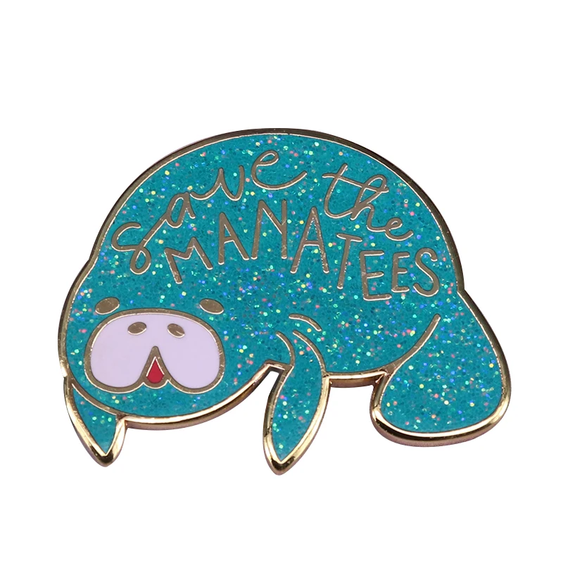 Спаси манаты брошь с блестками как помочь опасным морским существам ювелирные