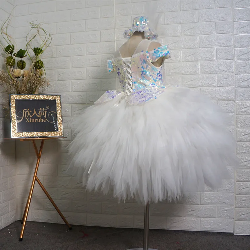 Chilldren Ball Gown First Holy Communion Dress Kids Pageant Tutu Sequin Baby Wedding Bridemaid Mermaid Girl | Детская одежда и