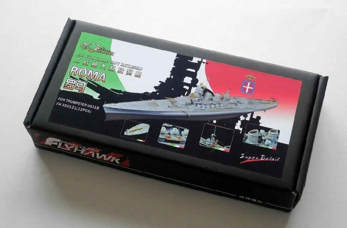 for 1/700 1/350 model display Nameplate Italian NAVY Battleship Roma v2 