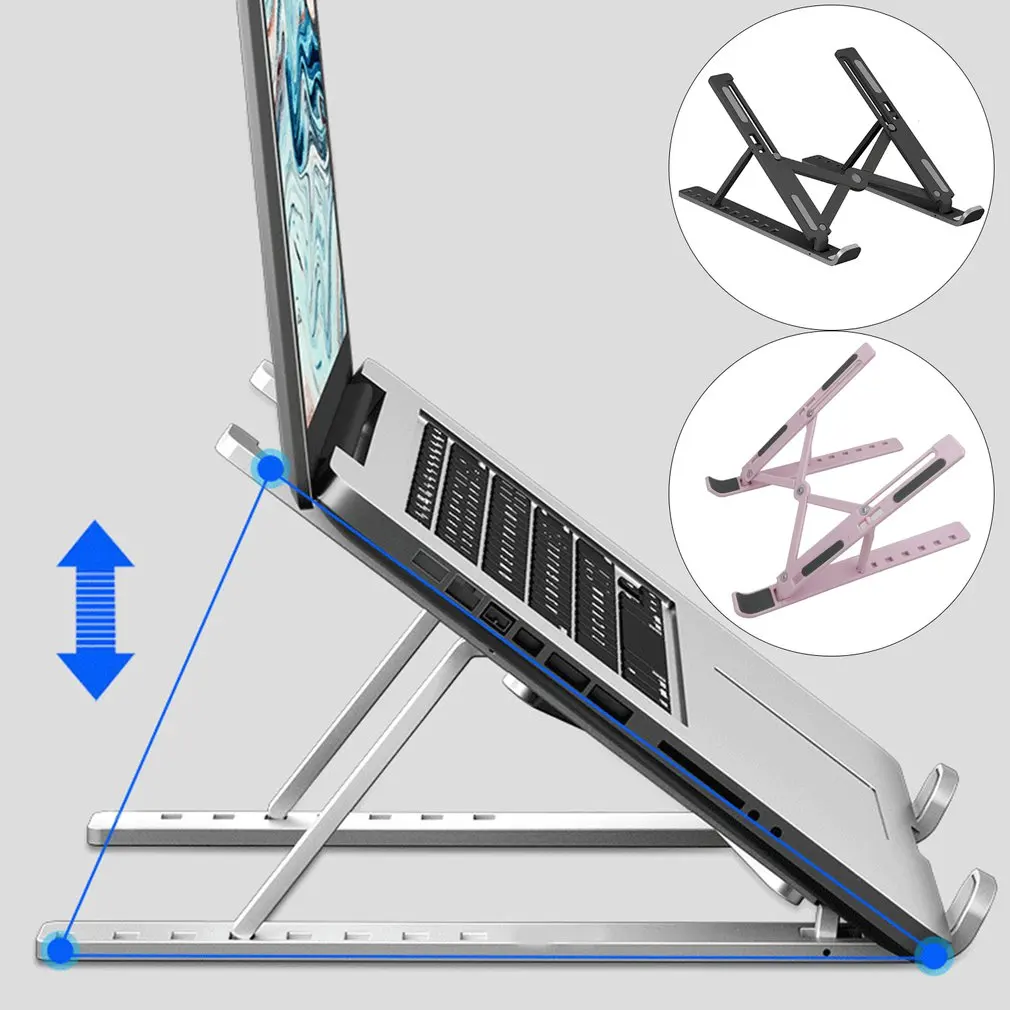 Регулируемая подставка для ноутбука пластиковая Macbook компьютера ПК iPad планшета