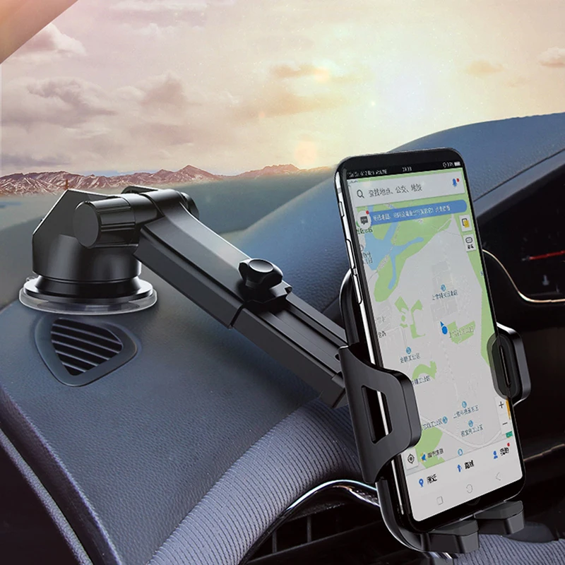 Автомобильный держатель для телефона универсальная подставка на длинной ножке