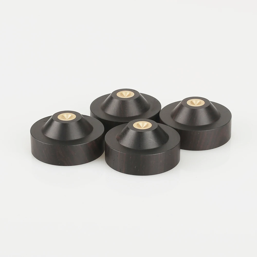 4xaudiocrast 33 мм Ebony Wood Speaker Spike Pad громкий динамик коробка усилитель ударопрочная