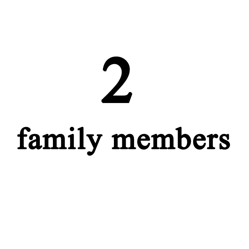 2 family members Модный семейный брелок с гравировкой, семейный именной и именной брелок для домашних животных, держатель для ключей, бирка - Цвет: 2 family members