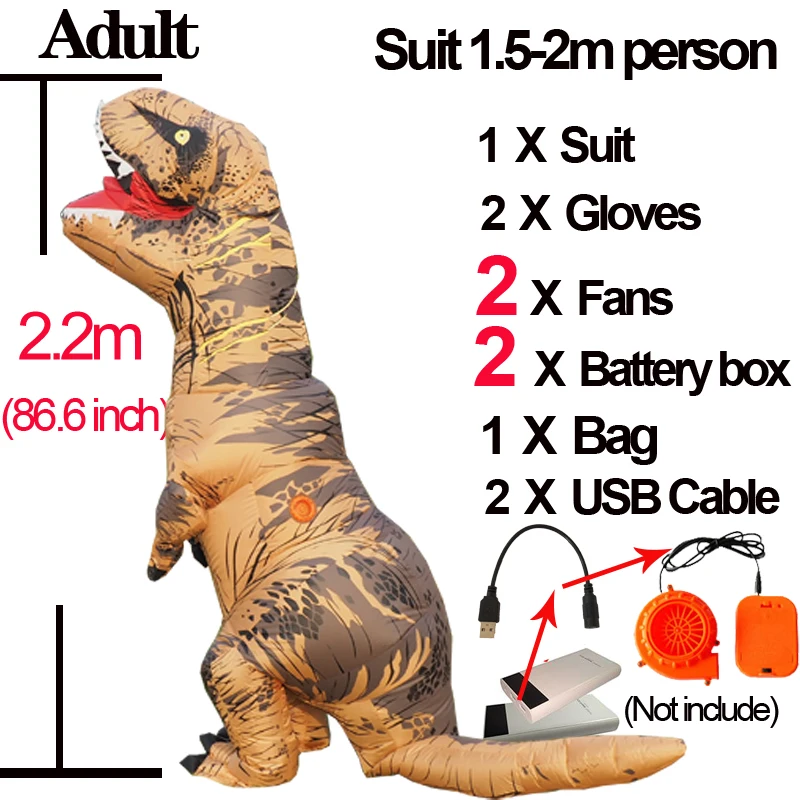 Анимэ Косплей динозавр женский костюм для взрослых на хэллоуин надувной все тело