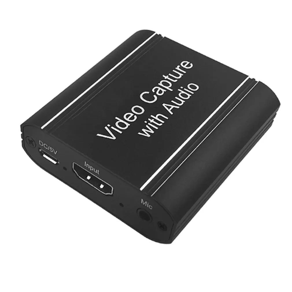 

4K 60Hz 1080P USB 2.0 HDMI-compatible Video Capture Card Audio Video Recording Dongle Game Live Streaming Can Microphone