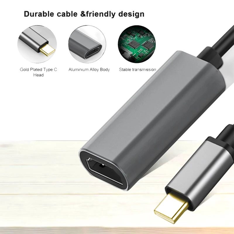 Адаптер для ТВ-кабеля с разъемом USB Type-C на HDMI совместимый высоким разрешением