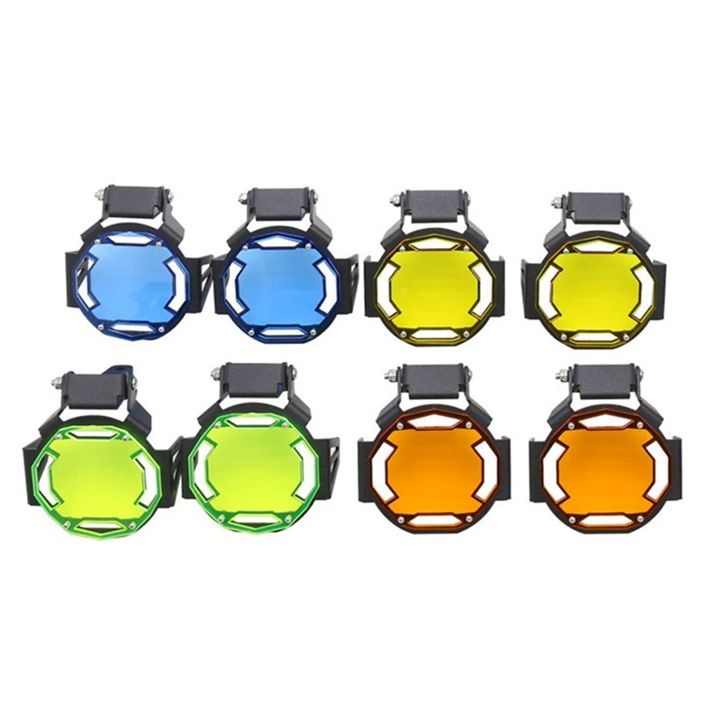 

2Pcs for -BMW R1200GS F800GS R1250GS F850GS F750GS ADV Motorcycle Flippable Fog Light Protector Guard Lamp Cover