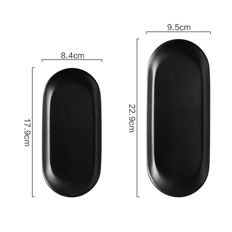 Лоток для хранения из нержавеющей стали Овальный металлический поднос розового