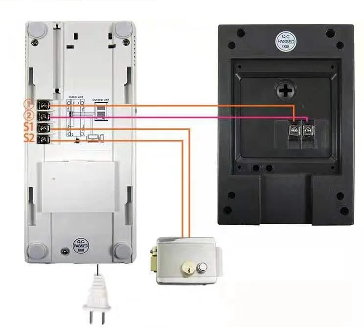 RL-3206B квартира домашней безопасности домофона аудио дверной звонок, 2-проводной домофонная система функция разблокирования