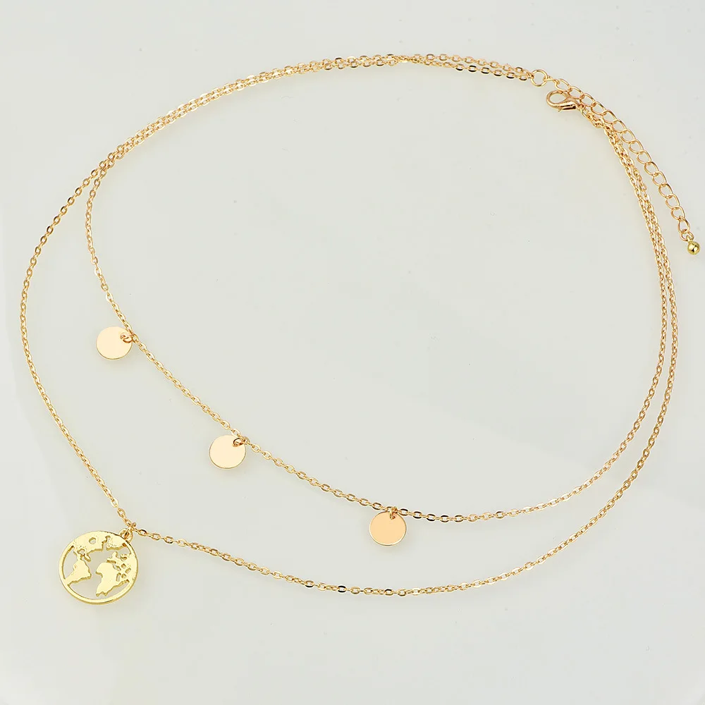 Женское Ожерелье в виде земли стандартное ожерелье для женщин и девушек