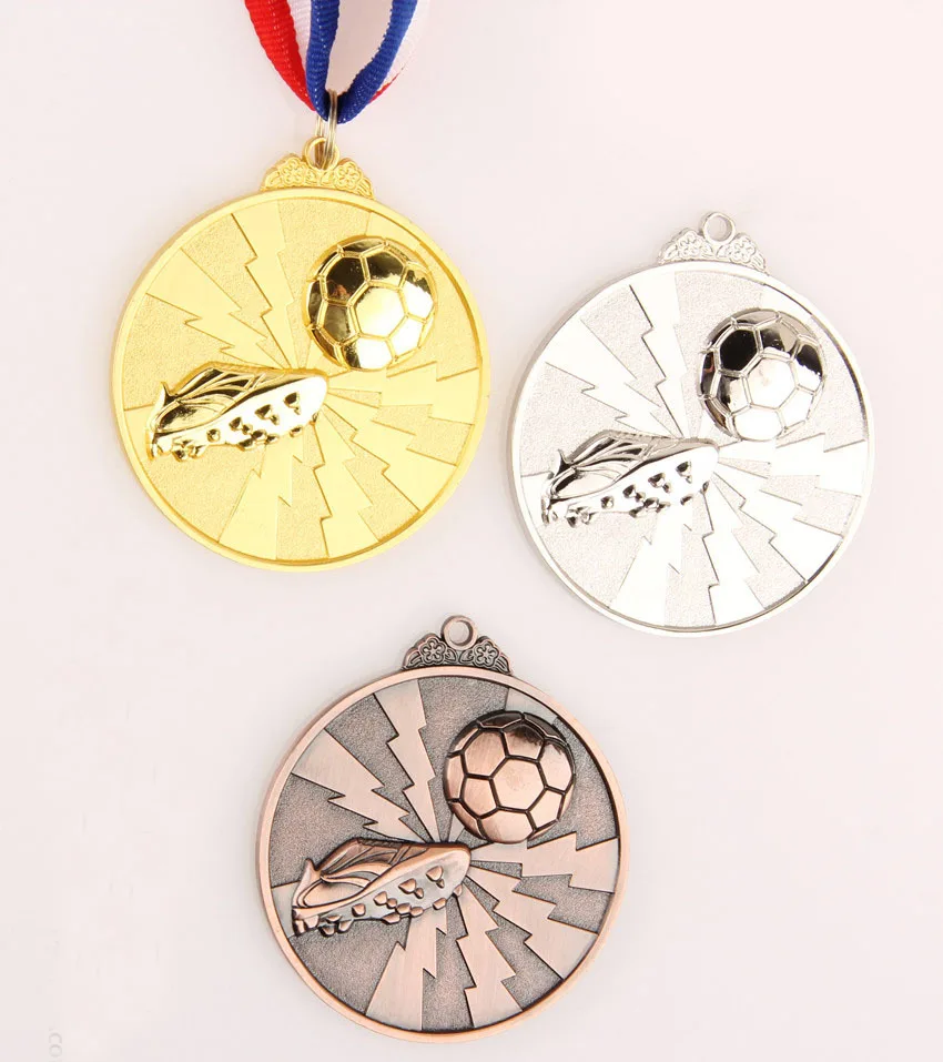 Горячая Распродажа спортивные новые стильные соревнования медаль Футбольная