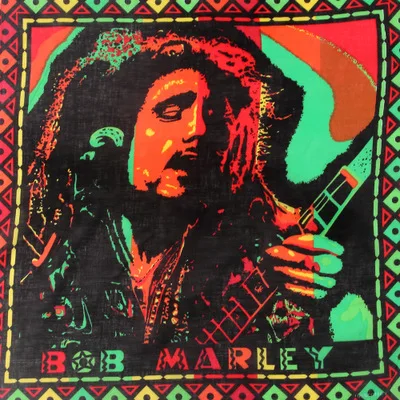 N FOXMOTHER Hip Hop Punk Cotton Reggae Jamaica Green Weed Leaf Bandana Headwear For Mens - Цвет: N