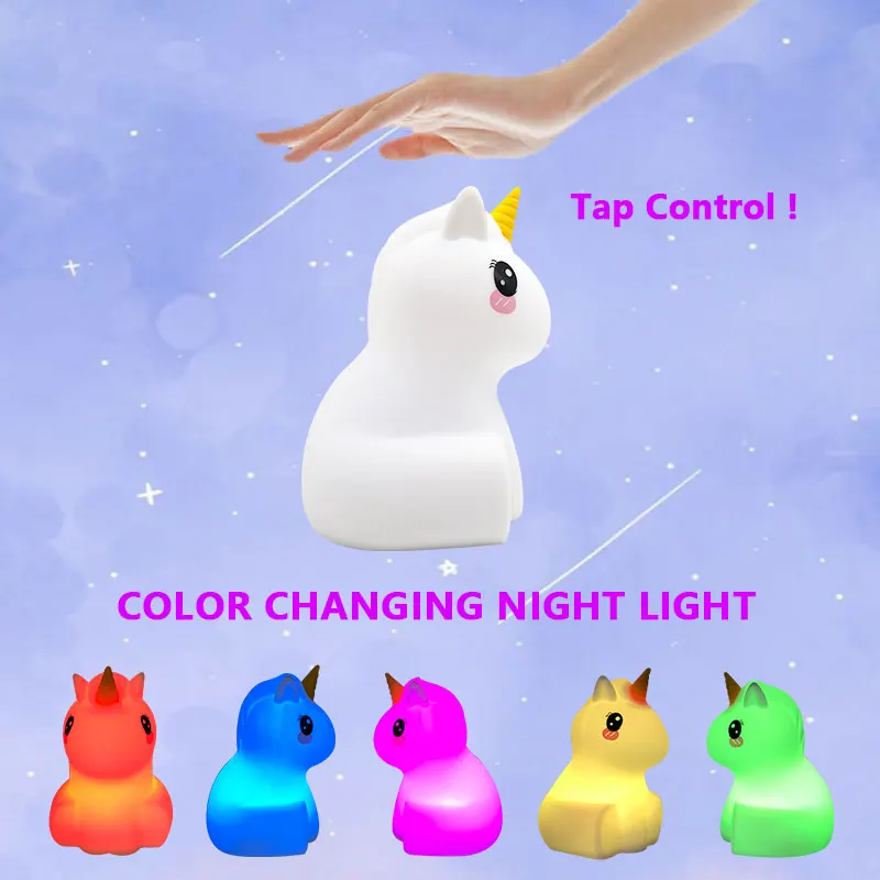 Единорог дешевые светильник вверх Дино домашний Декор Светильник ing динозавр