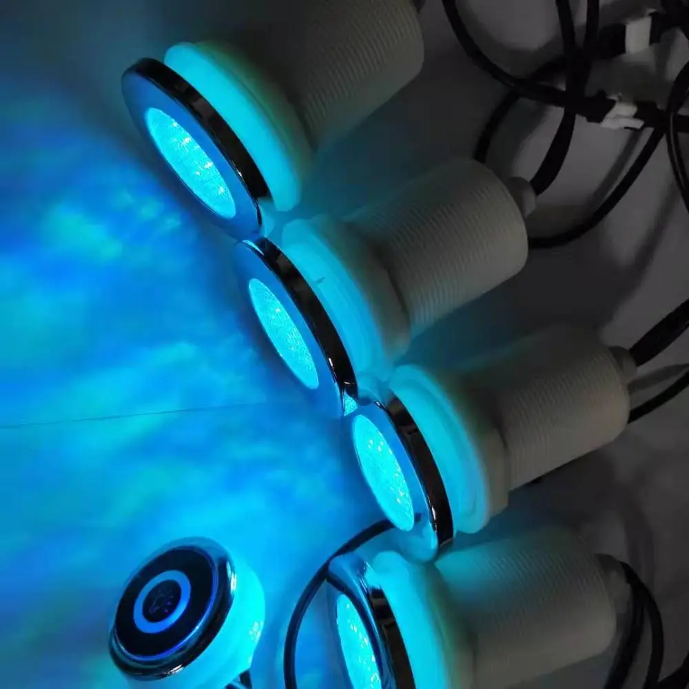 2 шт. muitc цвет водонепроницаемый RGB спа гидромассажная Ванна светодиодные фонари с