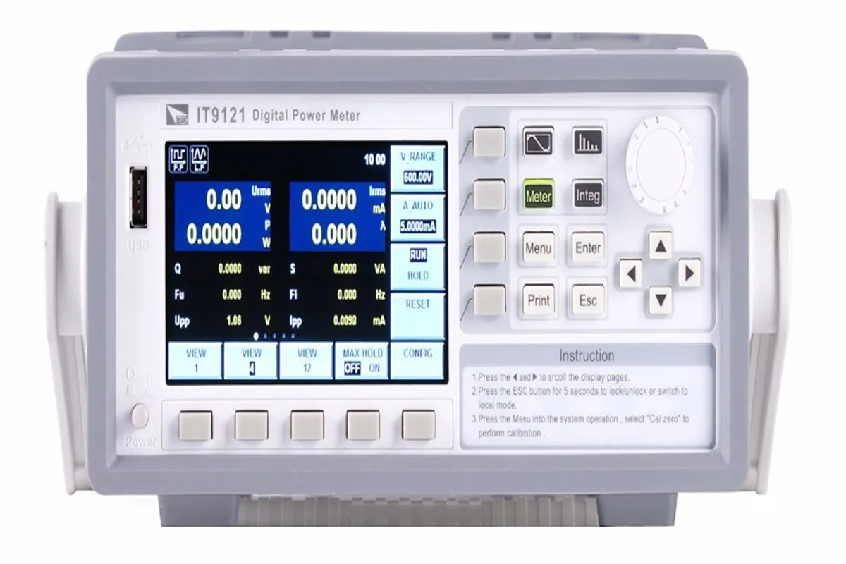 Настольный цифровой измеритель мощности переменного тока IT9121/IT9121E/IT9121H ваттметр