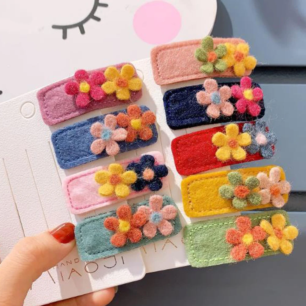 Новый Дизайн детских планшетов с двумя цветами заколки для волос прямоугольные