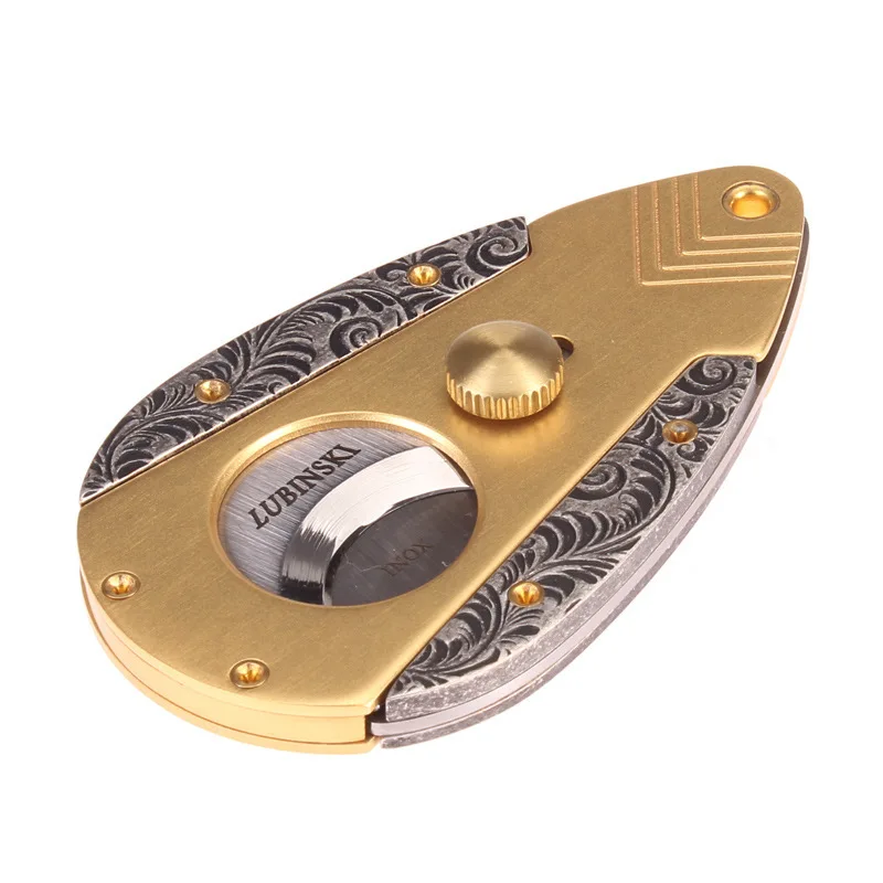 Нержавеющая сталь карандашная резка острые гильотинные ножницы портативные двойные лезвия табачного резания Сигаар для ЛУБИНСКИ on.