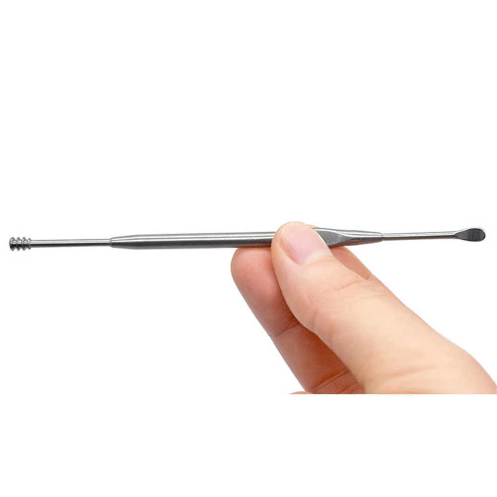 2 шт. двухсторонняя ухочистка из нержавеющей стали|Инструменты для чистки ушей| |