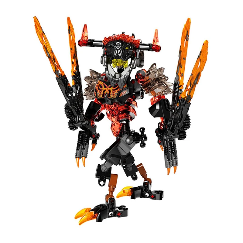 В наличии 2019The New KSZ 613-2 biochemic Warrior Bionicle Lava Beast строительные блоки кирпичи игрушки
