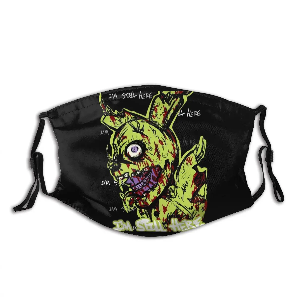 Springtrap рот маска для лица с рисунком персонажей из игры пять ночей в Фредди Springtrapped