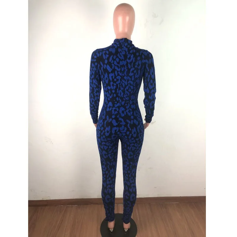 

Spring Summer Clothing Sexy Bodysuit Leopard Long Sleeve Rompers Womens Jumpsuit One Piece Club Outfits Lounge Wear Streetwear