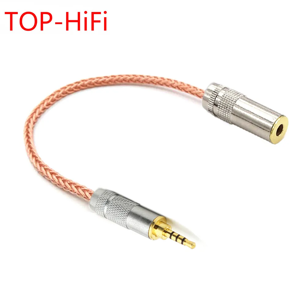 TOP-HiFi однокристальный медный 2 5 мм TRRS сбалансированный штекер до 4 Женский