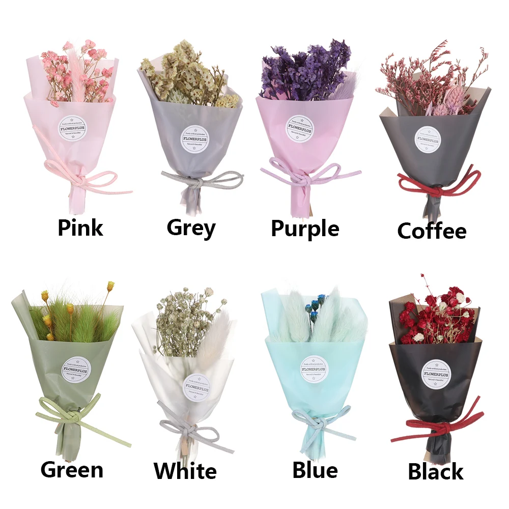 1 шт./лот мини Гипсофилы Натуральные сушеные цветы с коробкой для свадьбы