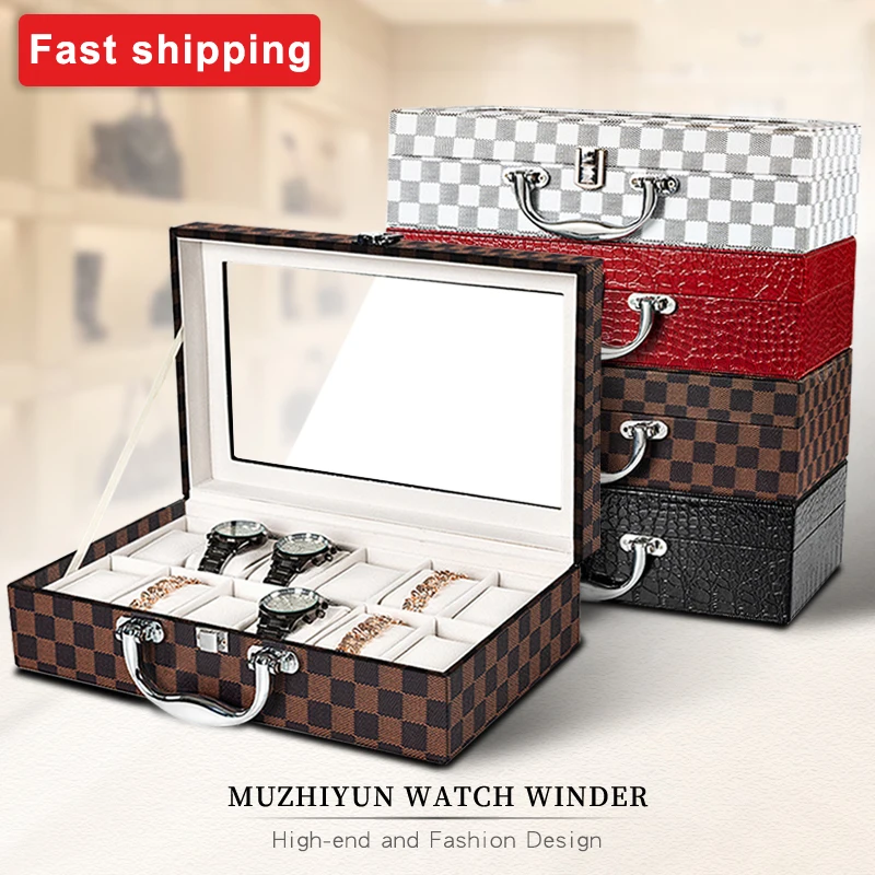 Коробка для часов портативный органайзер путешествий Чехол коллектор 12 слотов